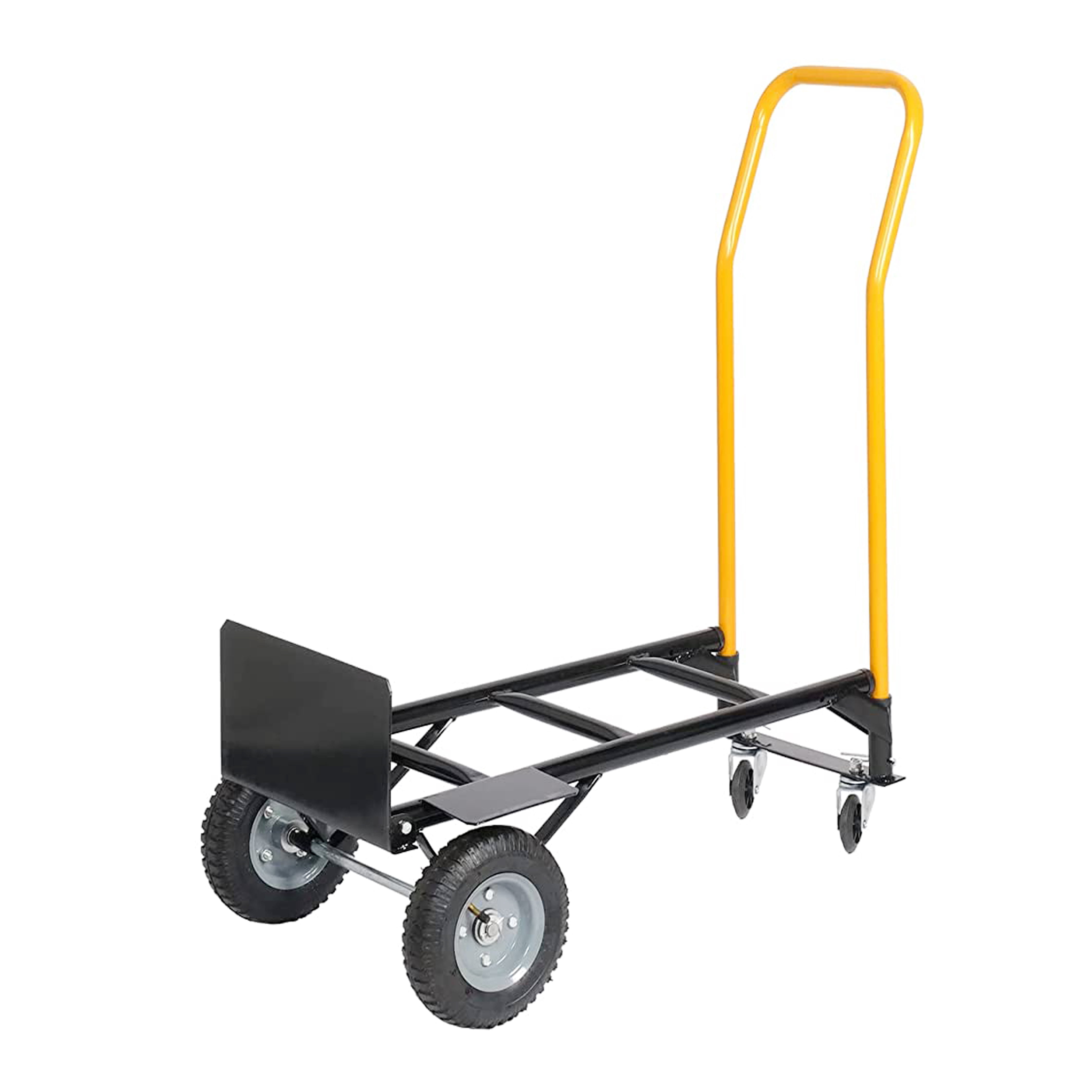 Llinc Store Hand Truck Dual Purpose 330lb. Capacity 2-in-1 Convertible Hand Truck Platform Cart for Moving/Warehouse/Garden/Grocery