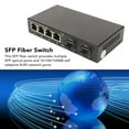 thumbnail image 3 of 6 Ports SFP Fiber Switch, 10/100/1000M Self Adaptive RJ45  Ports, SFP RJ45 Transceiver, Plug and Play Ethernet Switch, 3 of 7