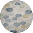 thumbnail image 2 of Addison Rugs Mayfield Premium Machine Washable Transitional Geometric Beige Round Rug, 8' x 8', 2 of 6