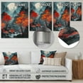 thumbnail image 4 of Designart "Maple s Nocturnal Dance IV" Japon Landscape Metal Wall Art, 4 of 5