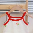 thumbnail image 4 of mgoYE Baby Girl Clothes 3-6 Months 6M-7T Cotton Camisole Cute Tank Tops Sleeveless Undershirt Shorts Set Flower Clothes|Watermelon Red 5-6 Years, 4 of 5