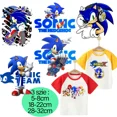 thumbnail image 2 of Pegatinas de transferencia para ropa del juego Sonics Mile Prower Amy Rose, parche de planchado de anime, sudadera con capucha, pantalones, camisa, apliques, regalo para niños, 2 of 5