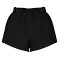 thumbnail image 5 of Women Shorts Summer Fashionable Design Casual and Comfortable High Waisted Loose Drawstring Pocket Shorts, 5 of 7