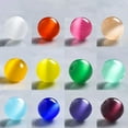 thumbnail image 3 of U8MO 4/6/8/10/12/14/16mm Round Cat's Eye Crystal Glass Loose Crafts Beads lot-19# Bluish Purple-6mm (50pcs), 3 of 9