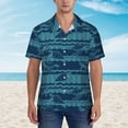 thumbnail image 4 of Lsque Turtles and Waves pattern Hawaiian Shirt for Men, Unisex Summer Beach Casual Short Sleeve Button Down Shirts-XX-Large, 4 of 9