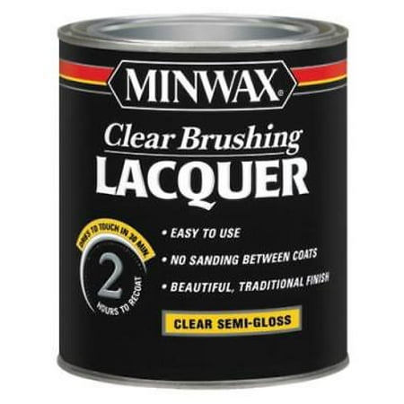 1 Quart Clear Semi-Gloss Brushing Lacquer Sealer Protective Finish For Wood &