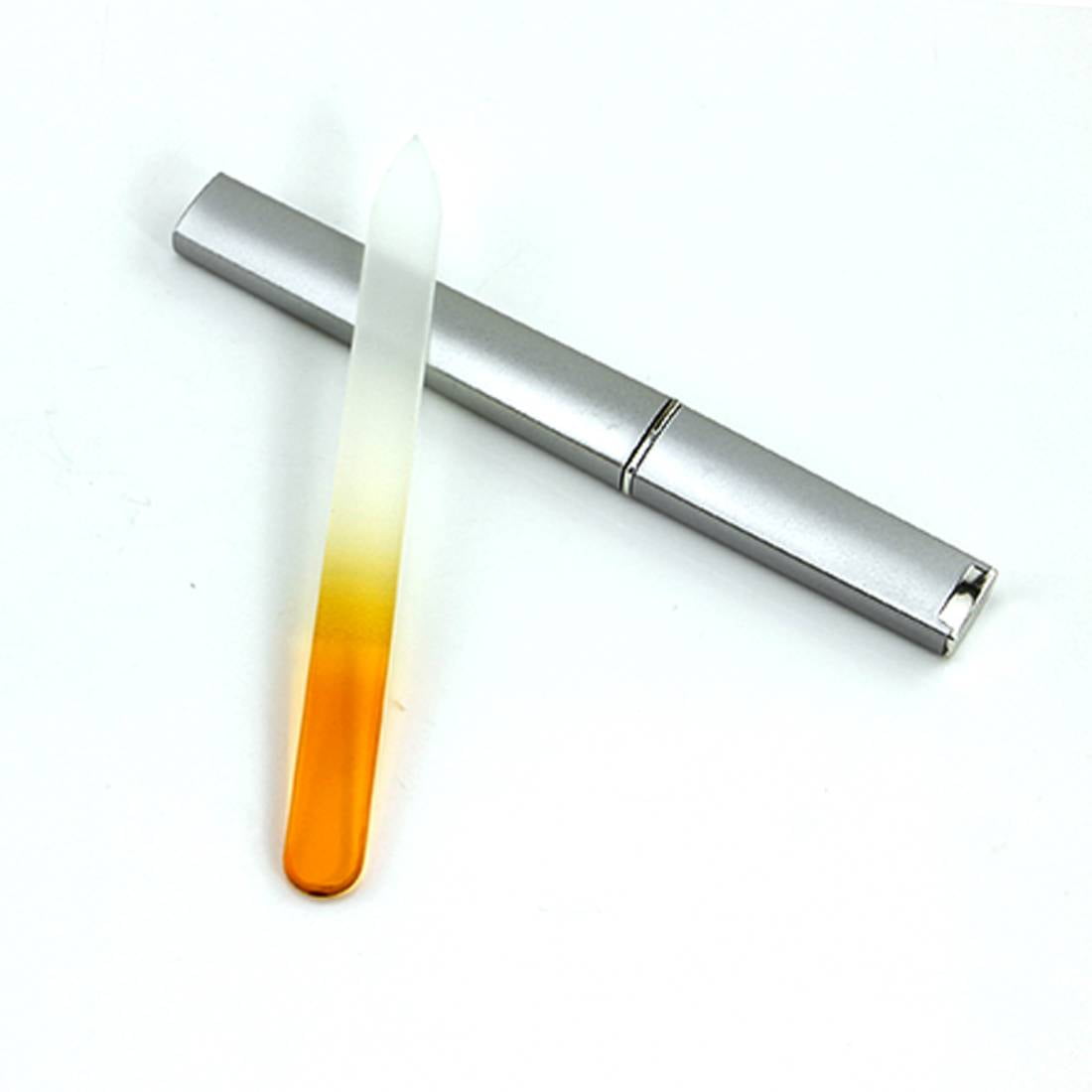 EZGO Crystal Glass Finger Nail File with Case Pedicure Fingernail File