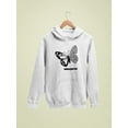 thumbnail image 3 of Butterfly W Leopard Print Hoodie Women -Image by Shutterstock, Female Large, 3 of 4