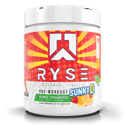 RYSE Element Series, Pre Workout Powder, SUNNY-D Orange Strawberry, 25 Servings