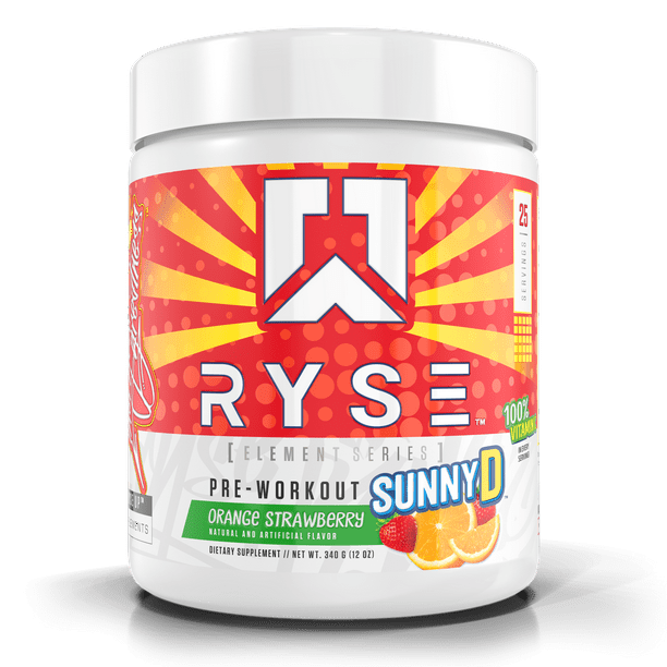 RYSE Element Series Pre Workout Powder SUNNY-D Orange