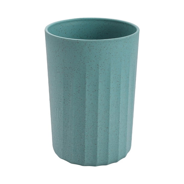 Nvzi Wheat Straw Cups, Plastic Cups, Unbreakable Drinking Cup, Reusable Dishwasher Safe Wheat Straw Cups, Plastic Stackable Water Tumblers(4 Pcs Dark Green)