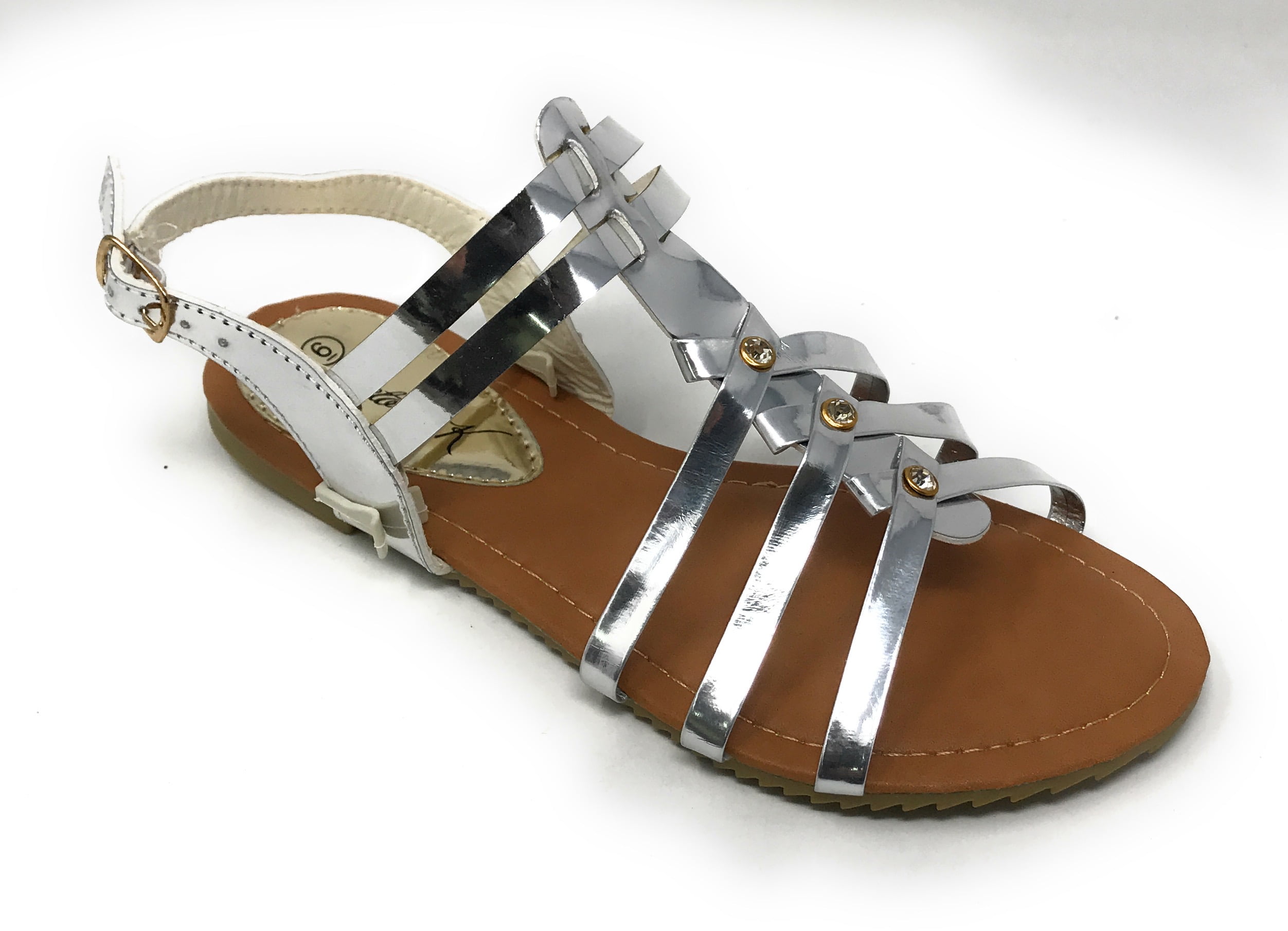 Metallic Strappy Sandal (Women's)