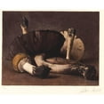 thumbnail image 2 of Peter Ilsted 24x20 Black Ornate Framed Double Matted Museum Art Print Titled: Yellow Mushrooms (1913), 2 of 5