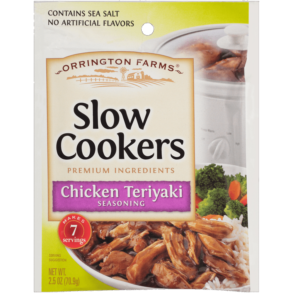 Orrington Farms Slow Cookers Premium Chicken Teriyaki Seasoning, 2.5 oz