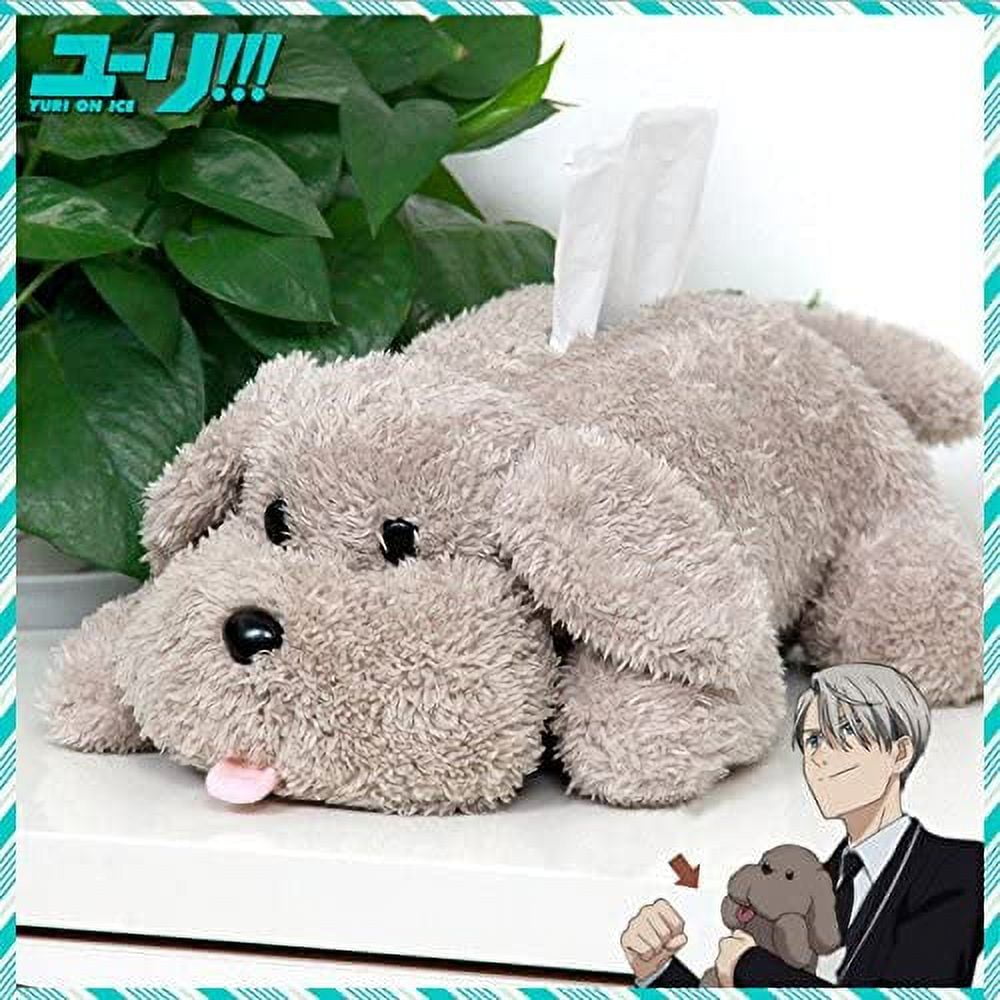Plush Dog Toy style Anime Yuri on Ice Tissue Holder Tissue Box
