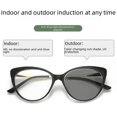 thumbnail image 5 of Gafas retro de ojo de gato con protección contra la luz azul, gafas de metal que cambian de color, gafas de cara simple a la moda que se pueden equipar con marco de gafas de ojo de gato para miopía, 5 of 5