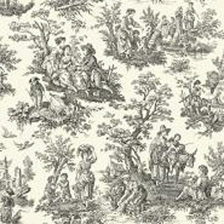- York Wallcoverings Waverly Country Life 33' x 20.5'' Toile Wallpaper Roll