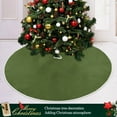 thumbnail image 6 of Coolnut Solid Color Christmas Tree Skirt Home Decoration Large Round Christmas Tree Skirt for Holiday Party Home Christmas Day Ornaments,35.4", 6 of 6