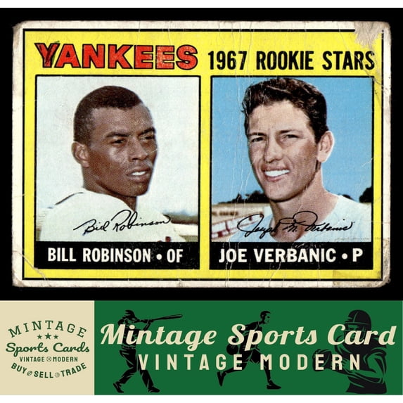 1967 Topps Yankees 1967 Rookie Stars (Bill Robinson / Joe Verbanic) #442 RC