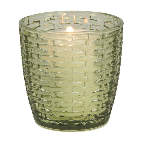 Green Glass Votive Candle Holders 12Pc - Home Decor - 12 Pieces