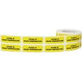 thumbnail image 2 of Store At Room Temperature Healthcare Yellow Labels | .5 x 1.5" Rectangle - 500 Pack, 2 of 3