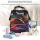 thumbnail image 5 of Easygdp Colorful Abstract Wave Motion para Bolsa de Bebé de Gran Capacidad con Múltiples Bolsillos, Bolsa de Pañales para Padres, Bolsa de Viaje Organizada y Elegante, 5 of 6
