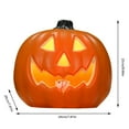 thumbnail image 3 of Halloween Light Up Hollow Pumpkin Decor - LED Lantern with Glowing Face, Battery Operated Indoor Outdoor Halloween Decorations for Parties, Yard, and Home Display, 3 of 4