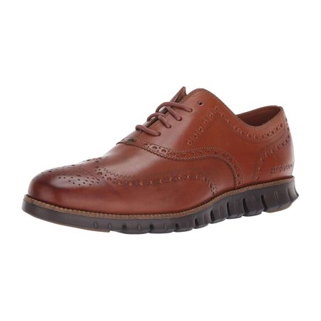 cole haan zerogrand wingtip oxford british tan java