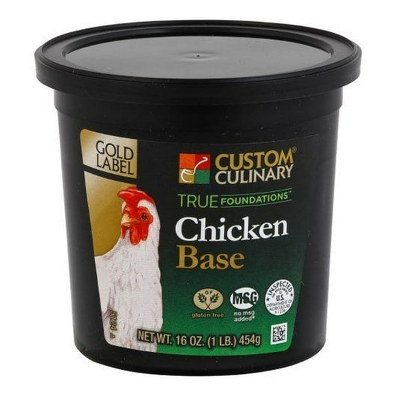 Gold Label No Msg Added Gluten Free Chicken Base, 1 Pound -- 6 per Case.