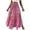 Red, variant on Women's Maxi Skirt Elastic High Waist A Line Pleated Tiered Flowy Boho Casual Beach Long Skirts