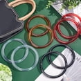 thumbnail image 6 of 1set Round Purse Handles 8pcs Classic Pattern Resin Handbag Handles and Plastic Handbag Handle Decorative Handbag Handle for Beach bag Macrame Market Bags Crafting (4.72inch), 6 of 6