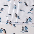thumbnail image 4 of Great Bay Home Turkish Cotton Printed Flannel Sheet Set  (Full, Print - Penguins Jumping), 4 of 5