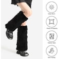 thumbnail image 4 of Faux Fur Fuzzy Leg Warmers for Women Grils, Soft Furry Winter Boot Cuff Wrist Covers Boots Sleeves, 4 of 7
