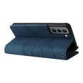 thumbnail image 6 of Multifunctional Case for Samsung S22,[RFID Blocking] 9 Credit Cards Holder with Wrist Strap, Premium PU Leather Zipper Wallet Purse Magnetic Flip Phone Cover for Samsung Galaxy S22, Blue, 6 of 12