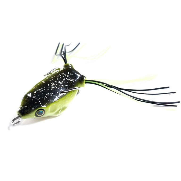 4pcs Fishing Lure - False Frogs Shape Artificial Soft Bait CrankBait with  Single High Carbon Steel Hook for Saltwater Freshwater