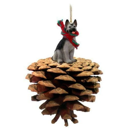 German Shepherd Black Silver Ponderosa Pet Ornament Walmart Com
