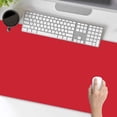 thumbnail image 3 of Mouse Pad Red Office Decor Desk Mat, Non-Slip Rubber Desk Pad Protector, Laptop Computer Gaming Mouse Pad XL, Waterproof Solid Mouse Mat for Home, 31.5'''' x 11.8'''', 3 of 6