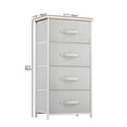 thumbnail image 7 of YINTATECH 4 Drawer Dresser Storage Unit Shelf Organizer Bins Chest Fabric Drawers, Light Gray", 7 of 7