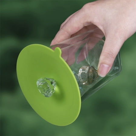 

Lloopyting Knife Sharpener Drill Bit Set Silicone Diamond Cup-Cover Creative Diamond Cup-Cover Hot Cup Lids Furniture Green 12*9*1cm