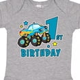 thumbnail image 4 of Inktastic 1st Birthday Monster Truck Boys Baby Bodysuit, 4 of 5