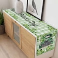 thumbnail image 4 of St. Patrick's Day Table Runner - 72 Inch Long, Kitchen Dining Table Runner Dresser Scarves, Green Truck Leaf Flowers Butterfly Plaid Farmhouse Decor for Coffee Tables Wedding Party Banquet, 4 of 8