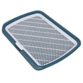 thumbnail image 1 of Mesh Puppy Toilet Trainer, Low Entrance Design Puppy Potty Training Tray with Removable Top Plate and Chassis, Raised Grid Design, Easy to Clean, 1 of 7