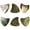 Black Abalone Shell, variant on Exotic Plectrums - Gold Abalone Shell Guitar Or Bass Pick - 2.0 mm - 351 Wedge Shape - Handmade Specialty Exotic Luxury Plectrum - 1 Pack