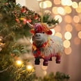 thumbnail image 5 of Cattle Christmas Tree Hanging Ornament Colorful Acrylic Festive Holiday Decorations For Your Home, 5 of 5