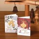 thumbnail image 4 of Tarjeta de Navidad con adorno de estampado dorado, 3 piezas, 3D, tarjeta de invitación de felicitación de temporada hecha a mano, regalo de negocios, 4 of 4