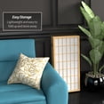 thumbnail image 5 of Red Lantern 3 ft. Short Window Pane Shoji Screen - Natural - 6 Panels, 5 of 7