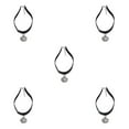 thumbnail image 3 of Wweixi Collier Pendentif Médaillon Exquis, Collier Ras-du-Cou Léger, Argent, Ensemble de 5, 3 of 6