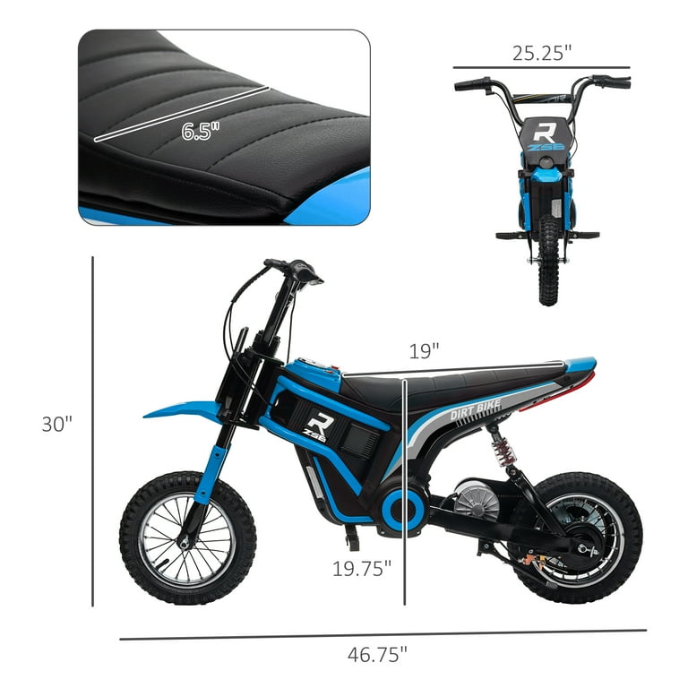 Aosom RZ56 350W Electric Powered Mini Bike, Multicolor Aosom RZ56 350W Electric Powered Mini Bike, Multicolor