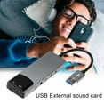 thumbnail image 3 of Tarjeta de sonido externa USB para Windows 8/7/XP, entrada óptica SPDIF, adaptador de tarjeta de sonido de audio multifuncional para PC, computadora portátil, amplificador y grabación., 3 of 7