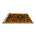 thumbnail image 2 of Ahgly Company Machine Washable Indoor Rectangle Persian Yellow Traditional Area Rugs, 6' x 9', 2 of 4